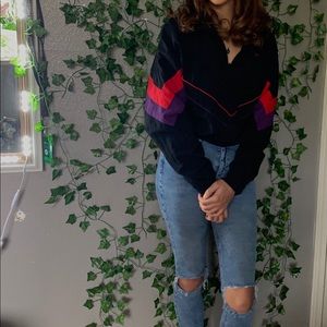 Cropped Fila Windbreaker